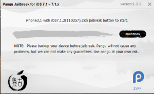 Pungu Jailbreak iOS 7.1 - 7.1.2